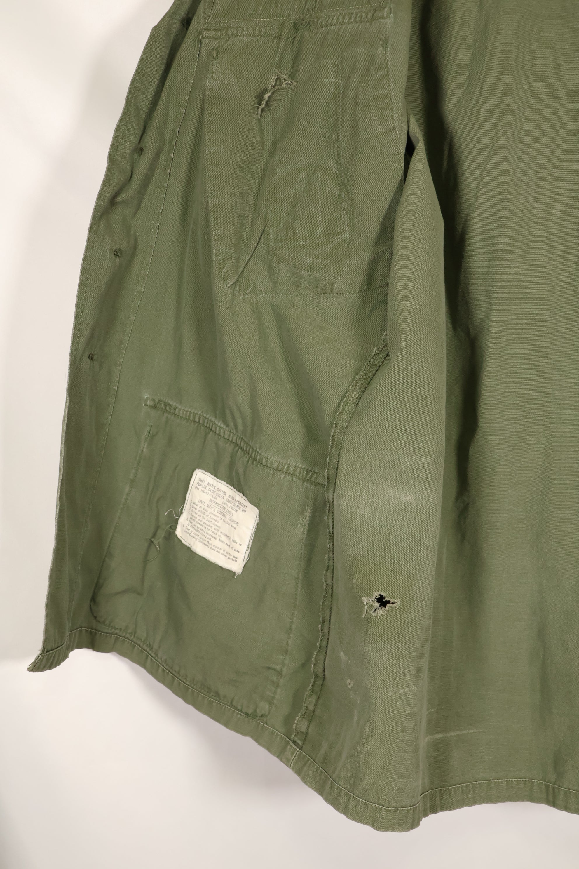 1967 Contract S-S 3rd Model Jungle Fatigue Jacket with patch, used.