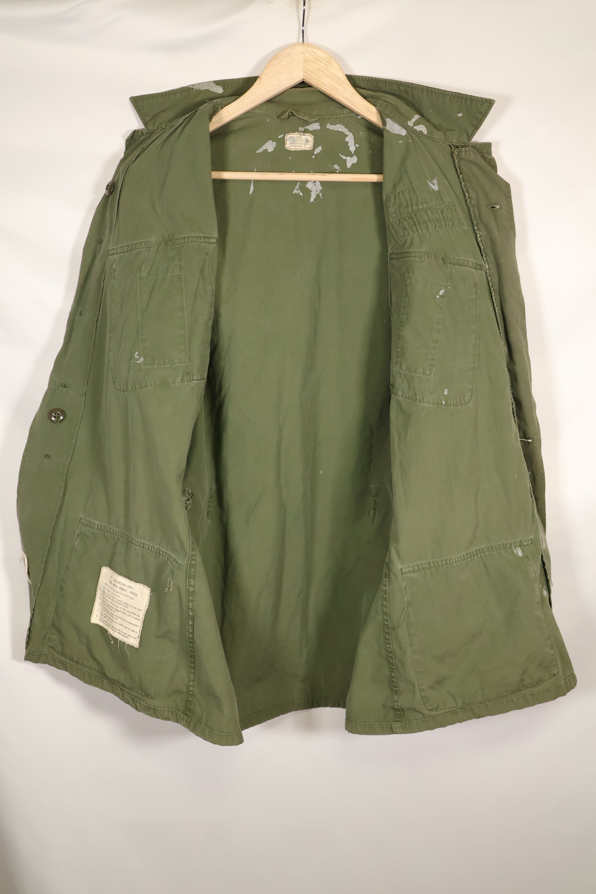 Estimated circa 1965 S-L 2nd Model Jungle Fatigue Jacket 25th Infantry Division, used with patch.