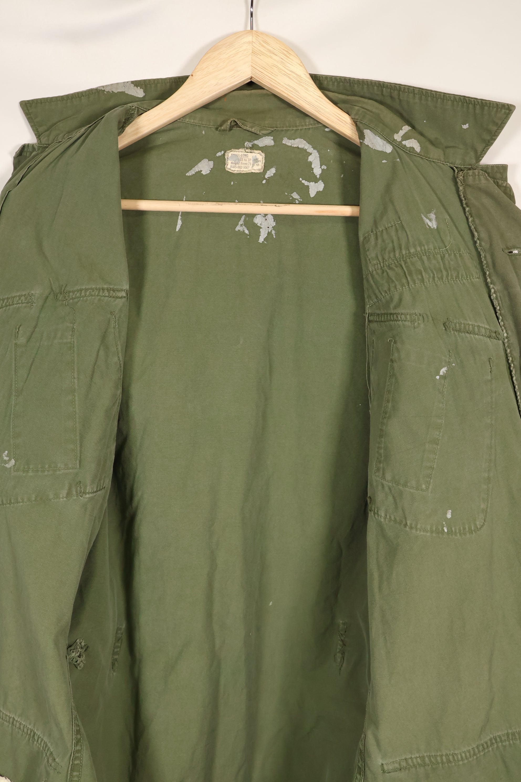 Estimated circa 1965 S-L 2nd Model Jungle Fatigue Jacket 25th Infantry Division, used with patch.