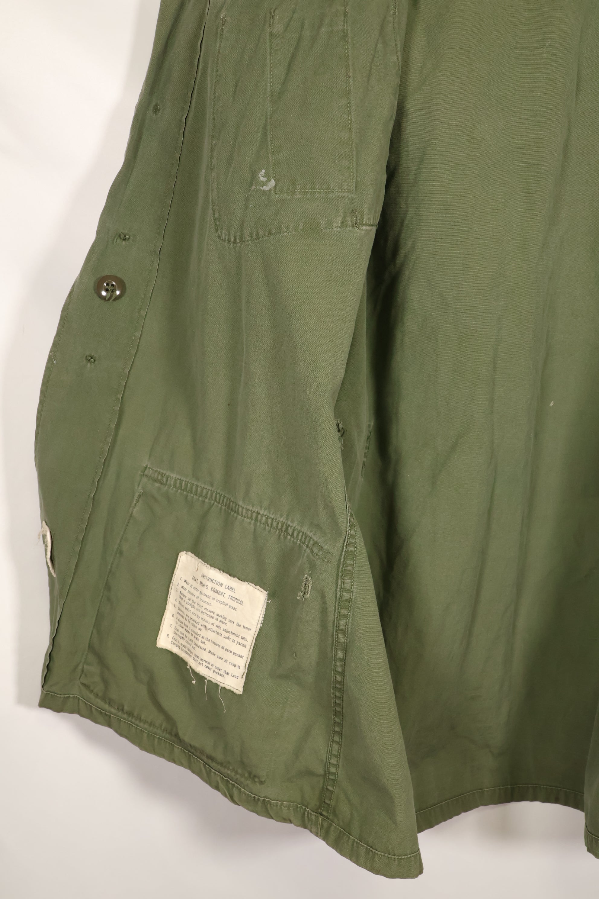 Estimated circa 1965 S-L 2nd Model Jungle Fatigue Jacket 25th Infantry Division, used with patch.