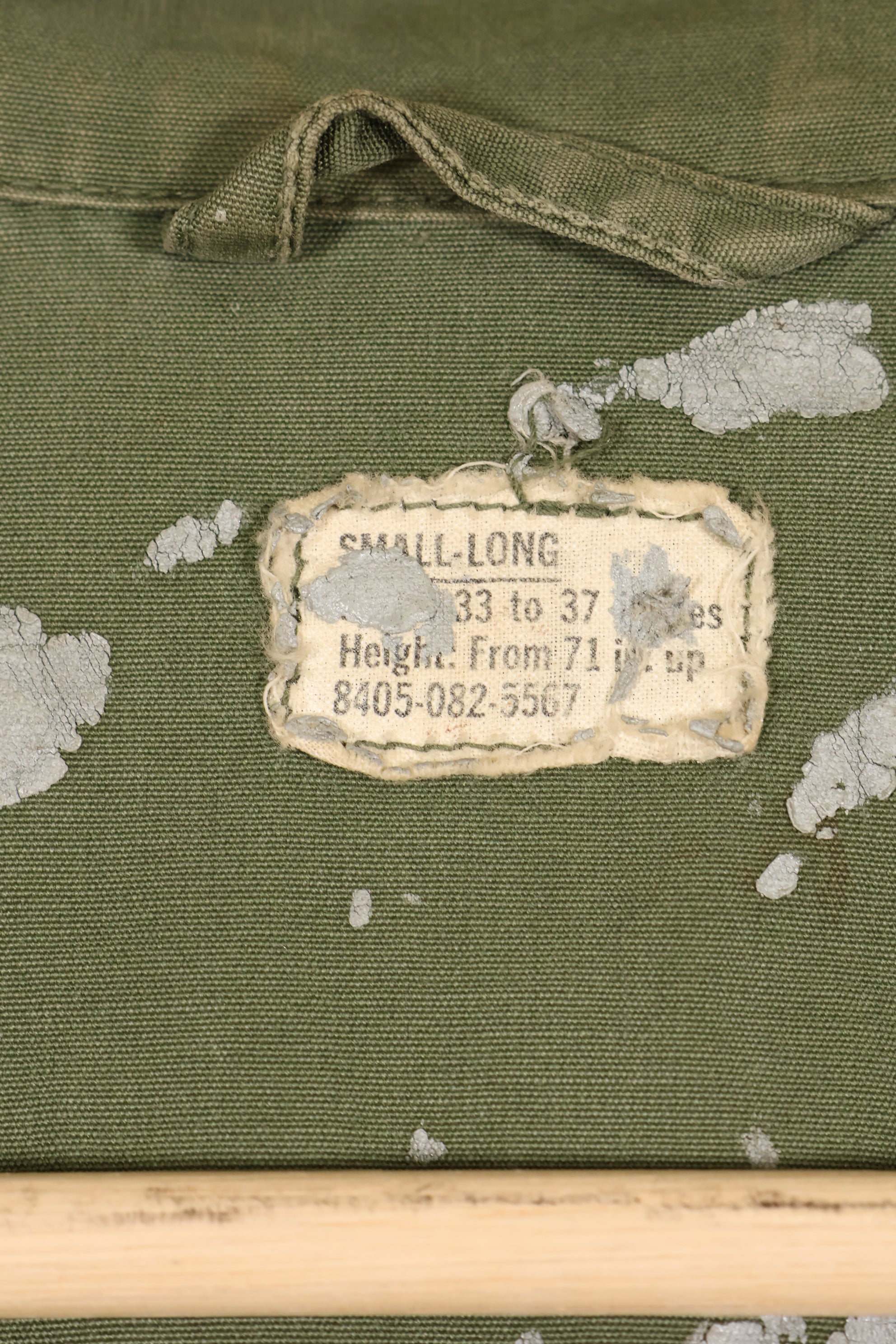 Estimated circa 1965 S-L 2nd Model Jungle Fatigue Jacket 25th Infantry Division, used with patch.