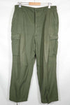 Precision Replica 1967 4th Model Jungle Fatigue Pants L-R Used