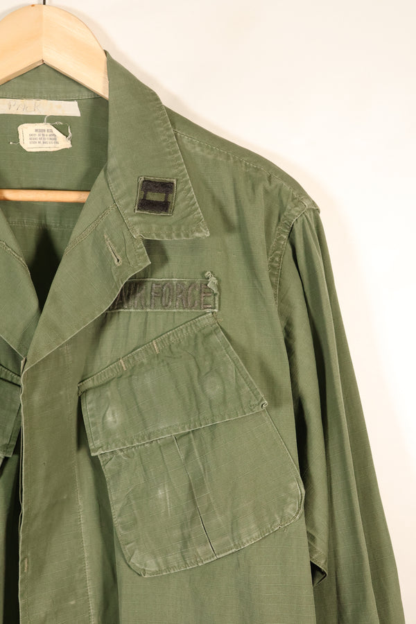 1969 Contract, M-R, 4th Model Jungle Fatigue Jacket, With Aftermarket Patches, Used