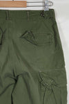 Mid 1960's 2nd Model Jungle Fatigue Pants Used Used S-L with strong signs of use