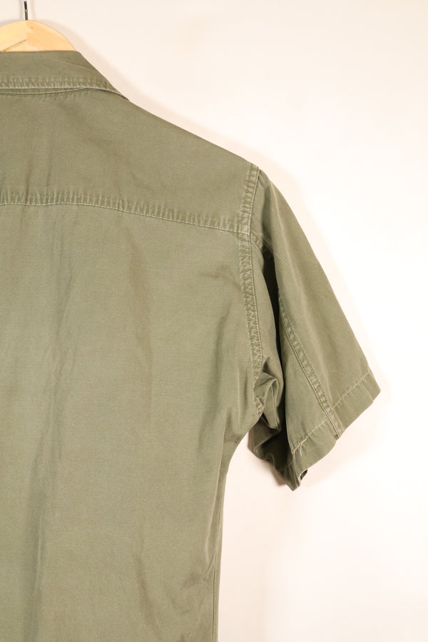 1966–67 Contract, S-R, Presumed USAF Issue, 3rd Model Jungle Fatigue Jacket, Short-Sleeve, Used