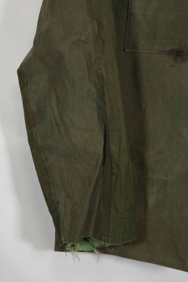 1960s locally made 2nd Infantry Division rain jacket, reversible, used.