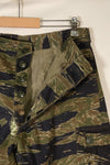 Mid 1960's A-L Silver Tiger Pattern Asian Cut Pants, Repaired, Used.