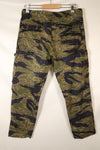 Mid 1960's A-L Silver Tiger Pattern Asian Cut Pants, Repaired, Used.