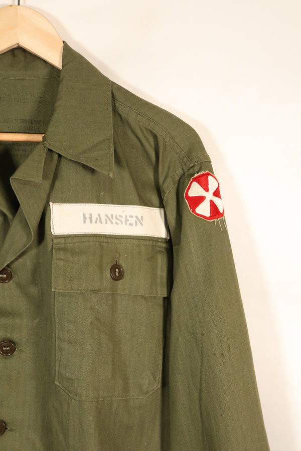 1947 Contract SMALL M-1947 HBT Utility Shirt with Patches, Used