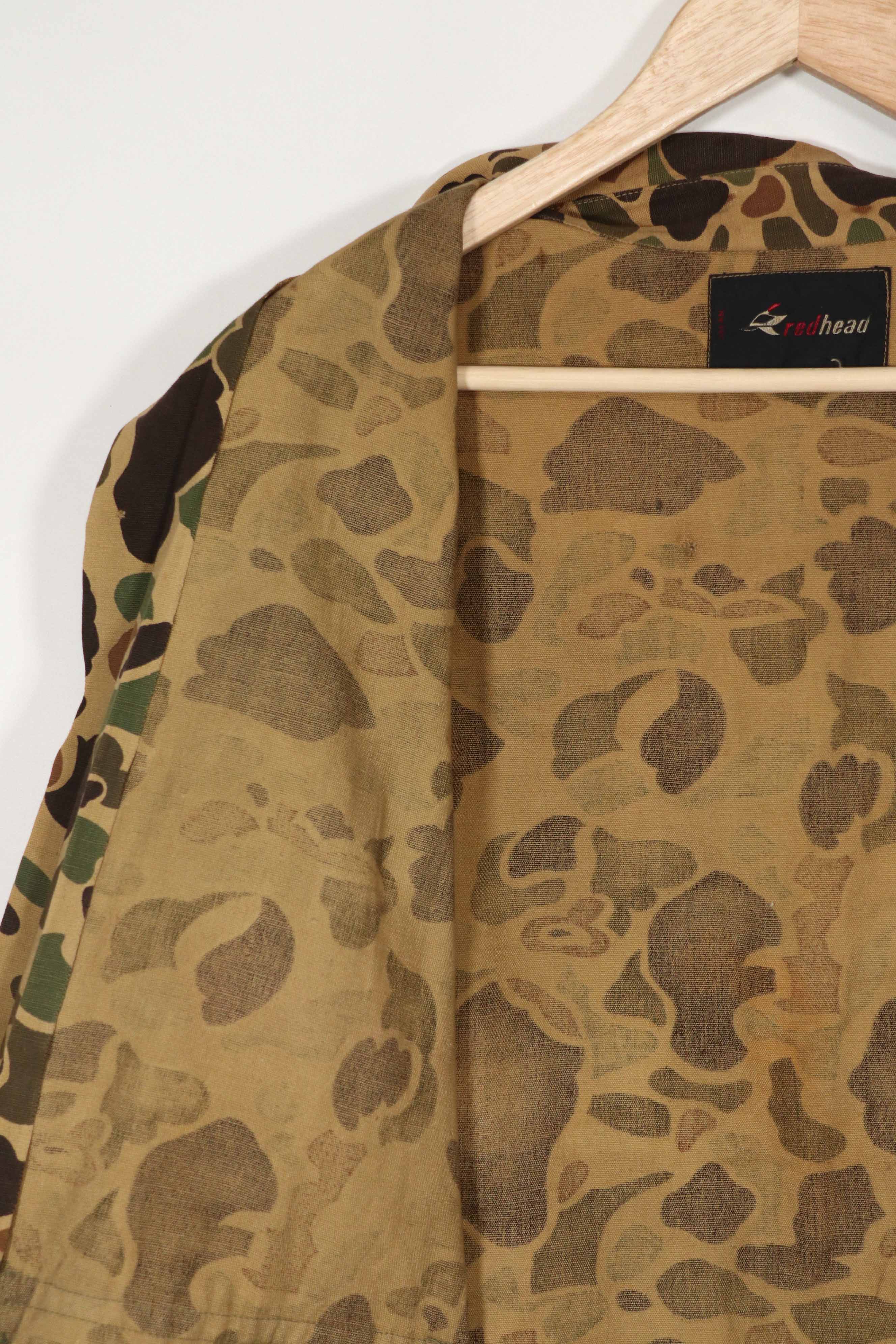 Civilian READ HEAD hunting jacket made in Japan, frogskin camouflage, 1970s vintage.