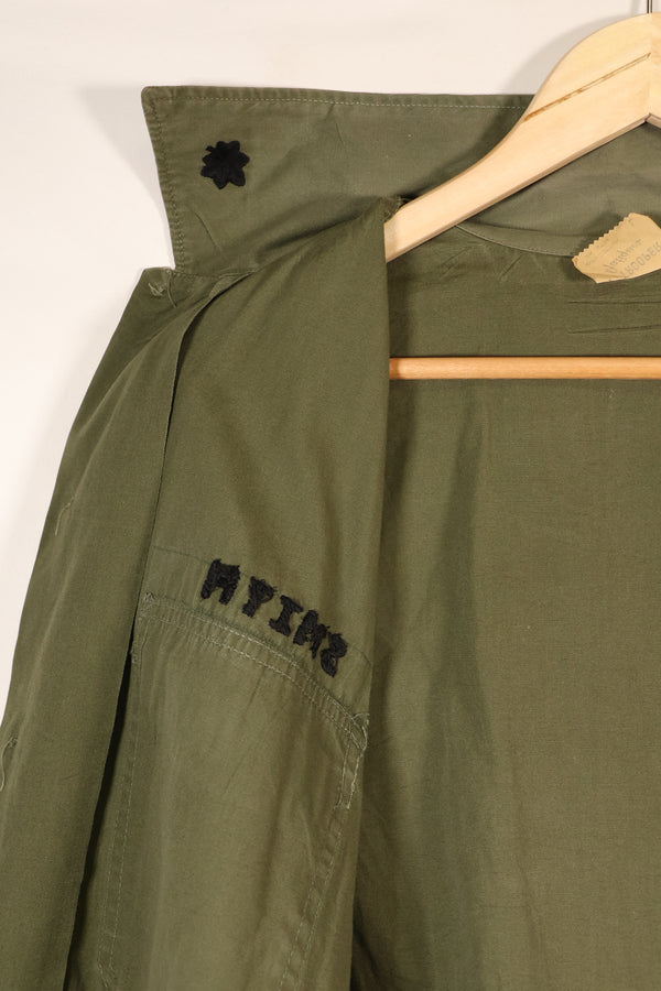Late 1960s | LARGE | PX Item | Privately Sourced | OG-107 | Utility Shirt | Navy Advisor Replica | Used