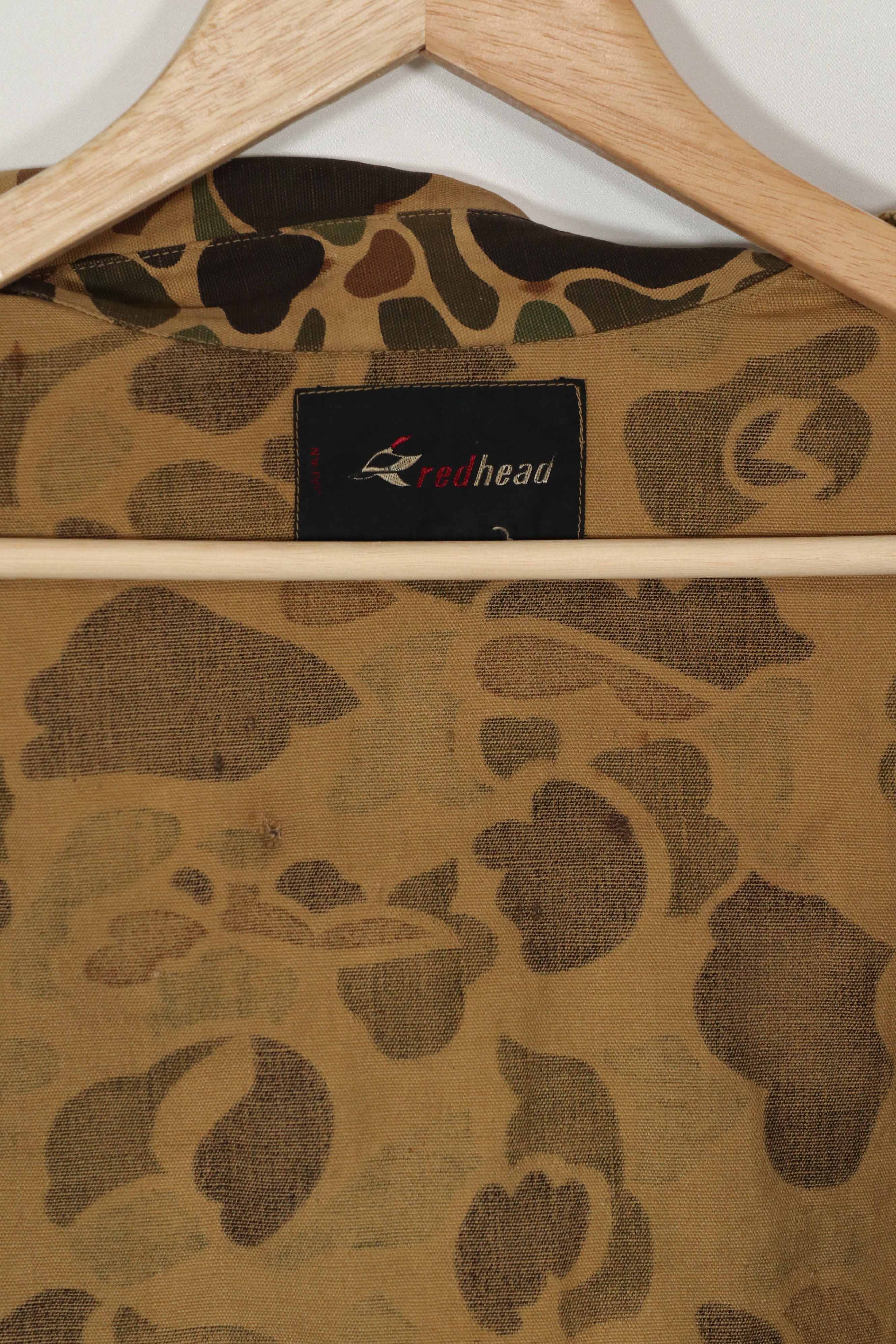 Civilian READ HEAD hunting jacket made in Japan, frogskin camouflage, 1970s vintage.