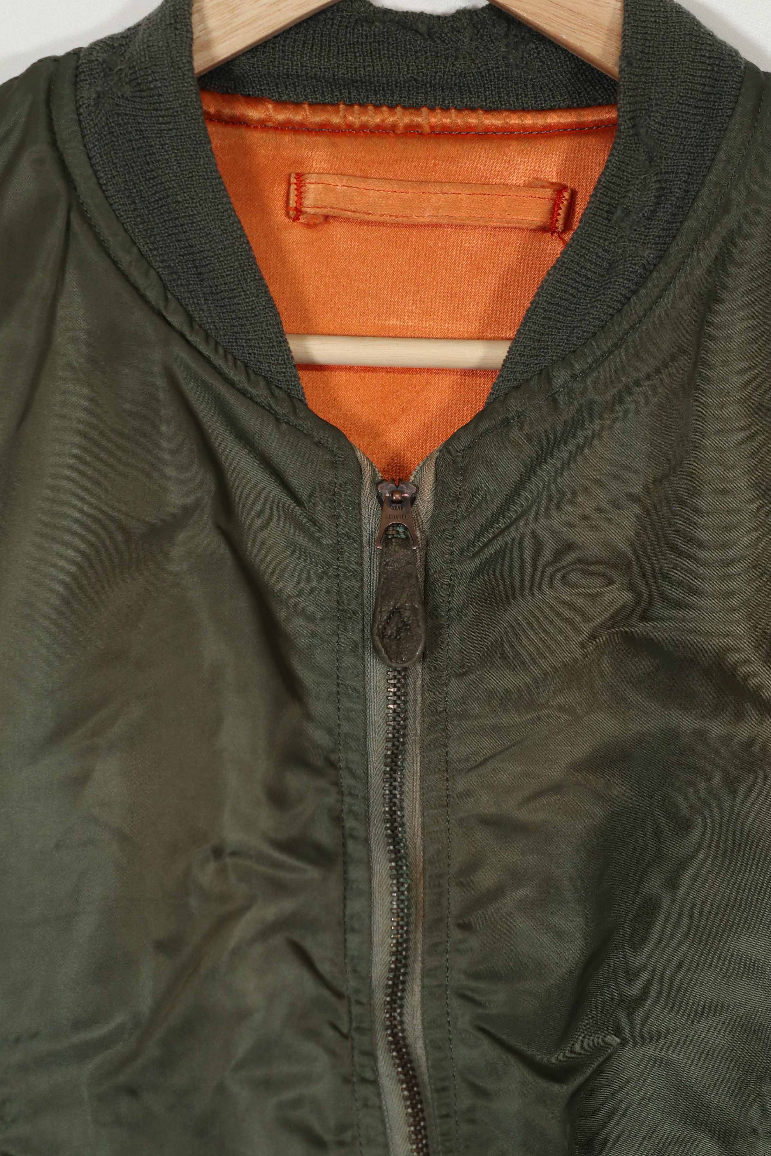 Real 1969 X-Large size L-2B flight jacket, used, good condition.