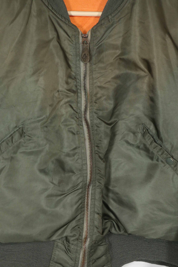 Real 1969 X-Large size L-2B flight jacket, used, good condition.