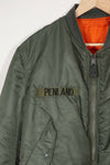 Real 1972 MA-1 flight jacket, used by US Army, knit damaged.