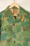 Late 1960s to early 1970s | Privately sourced | Mitchell camouflage | USMC | OG-107 utility cut shirt | Used