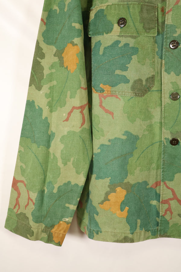 Late 1960s to early 1970s | Privately sourced | Mitchell camouflage | USMC | OG-107 utility cut shirt | Used