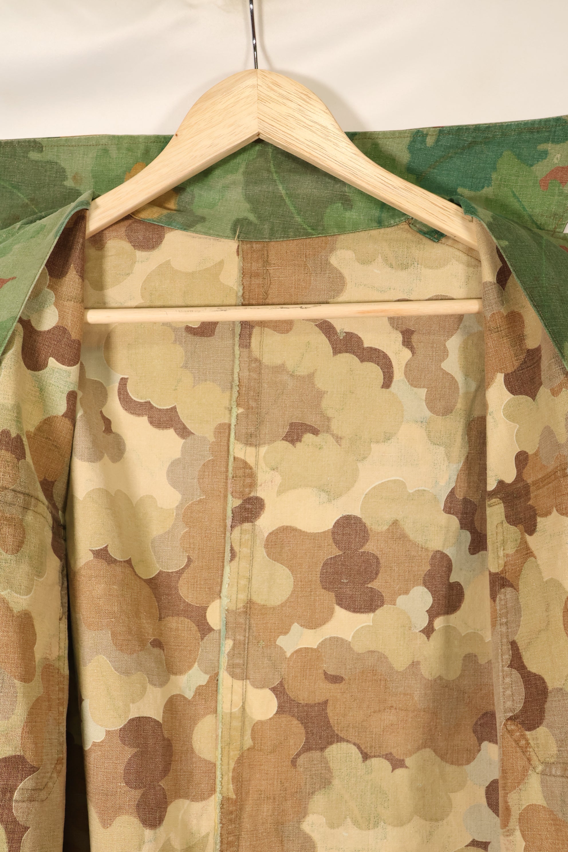Late 1960s to early 1970s | Privately sourced | Mitchell camouflage | USMC | OG-107 utility cut shirt | Used