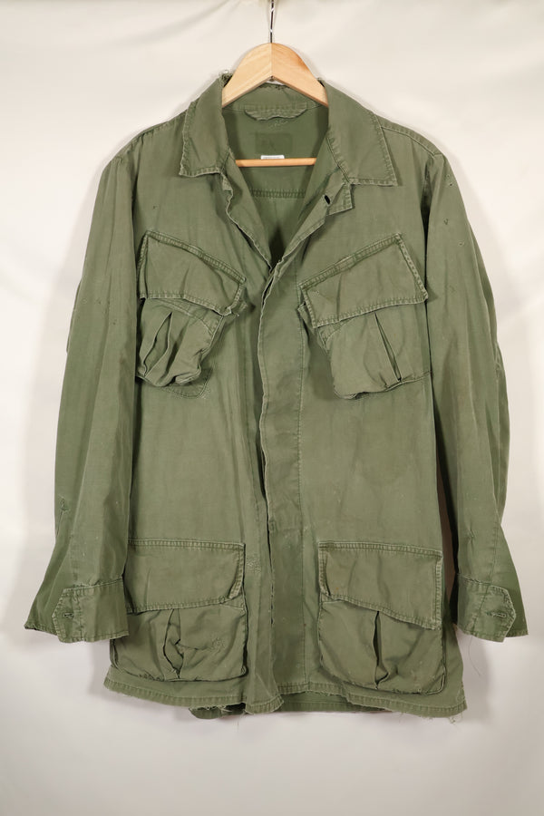 circa 1967-68 size unknown 3rd model jungle fatigues jacket, used, released by a movie company.