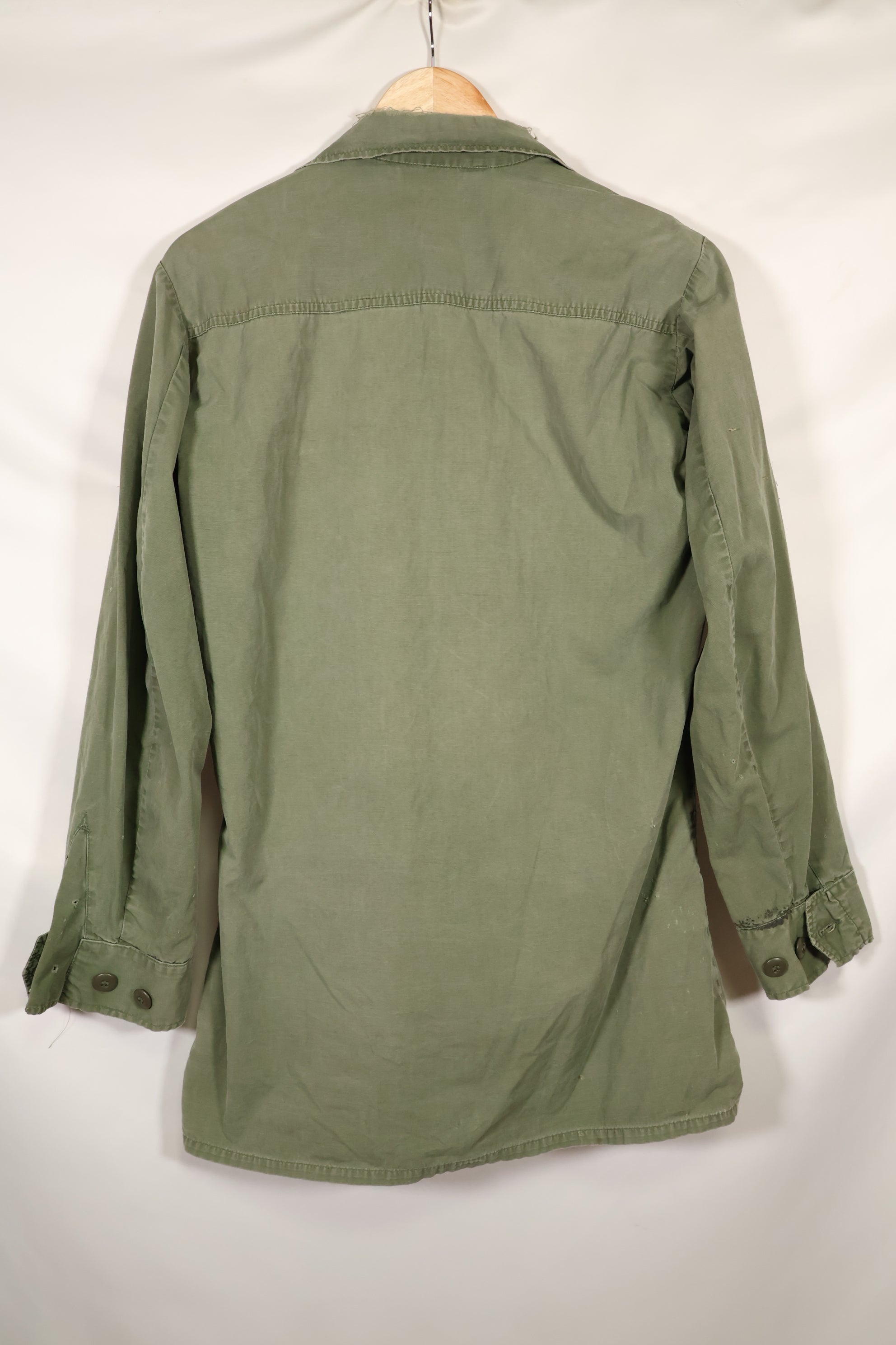 circa 1967-68 size unknown 3rd model jungle fatigues jacket, used, released by a movie company.