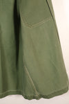 1960s, Estimated Size: SMALL, OG-107 Utility Shirt with Patches, Used
