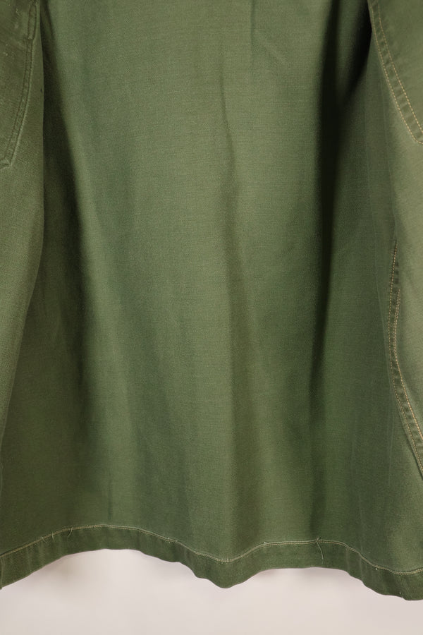 1960s, Estimated Size: SMALL, OG-107 Utility Shirt with Patches, Used