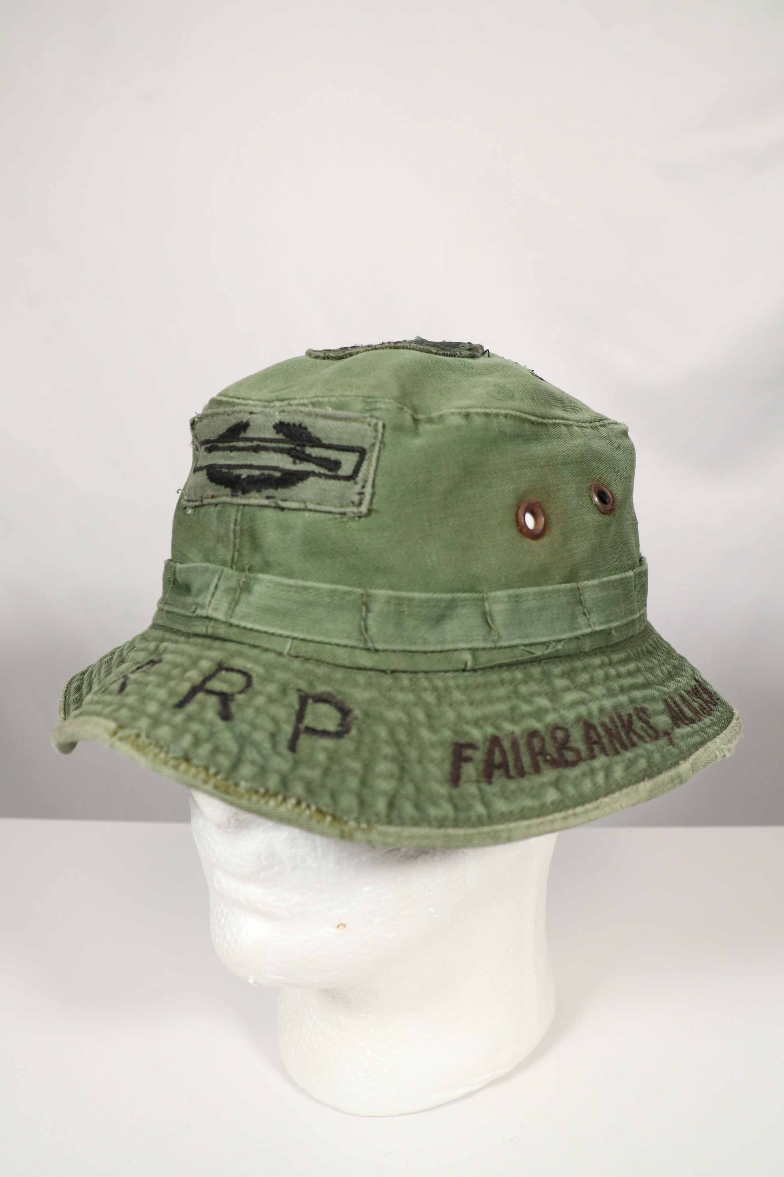 Real Locally Made OD Boonie 9th Infantry Divition LRRP with Direct Embroidery & Sniper Patch Boonie Hat