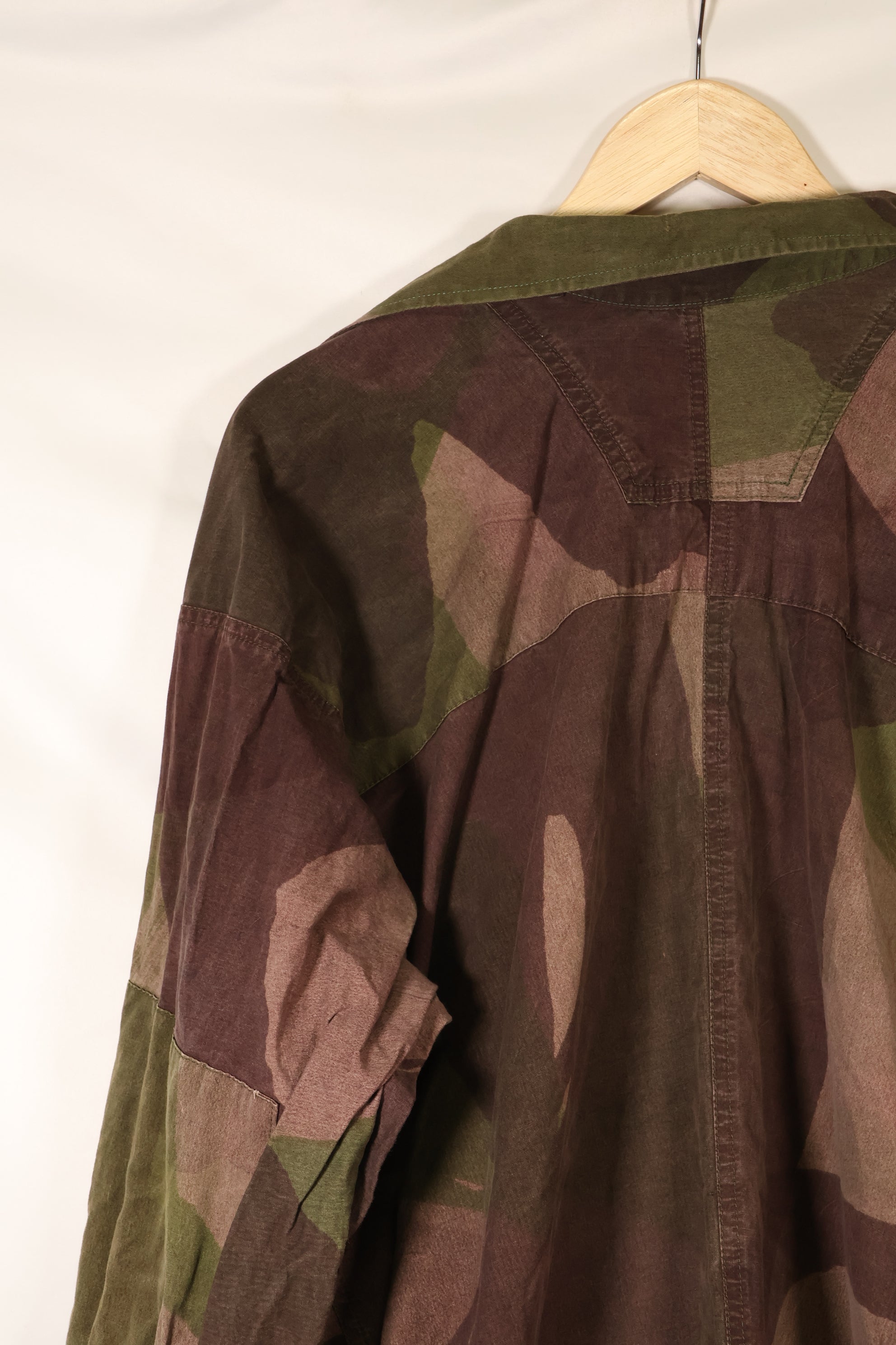 1940s, WWII, British Army, Windproof Camouflage Smock, Modified, Indochina War Replica, Post-war modifications, Used