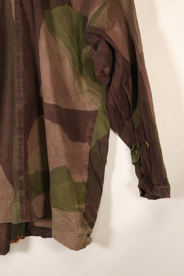1940s, WWII, British Army, Windproof Camouflage Smock, Modified, Indochina War Replica, Post-war modifications, Used