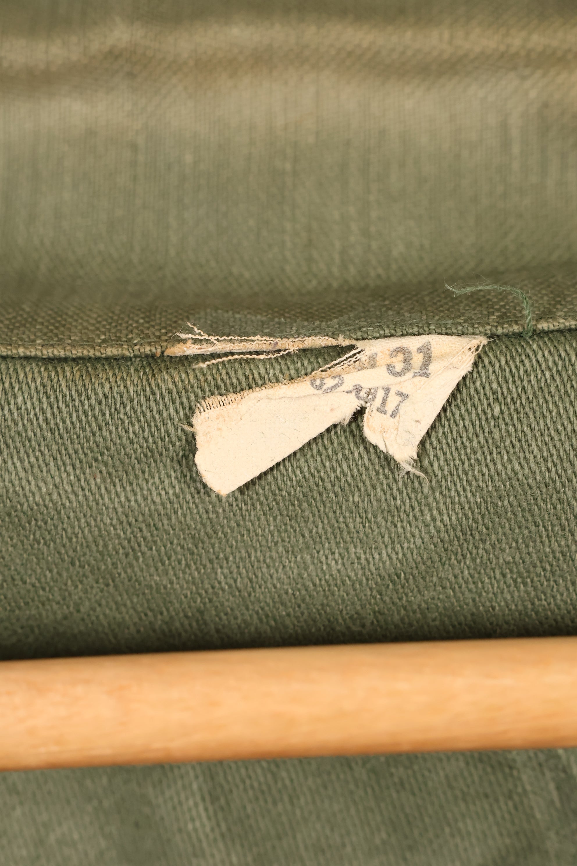 1971 Contract, Estimated Size: SMALL, OG-107 Utility Shirt, U.S. Navy, Original Tapes, Used