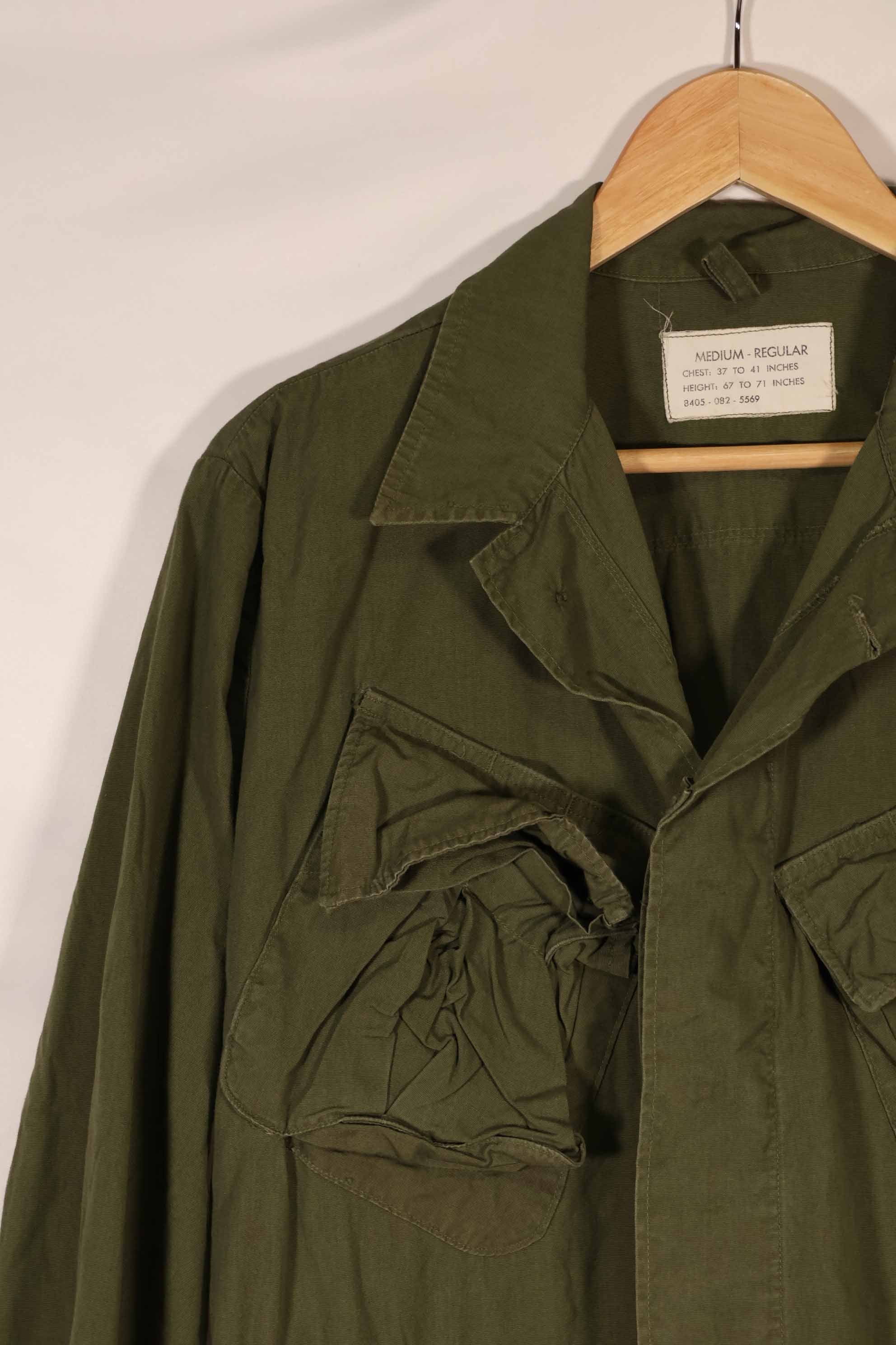 Real estimated 1966 3rd Model Jungle Fatigue Jacket, M-R, used.