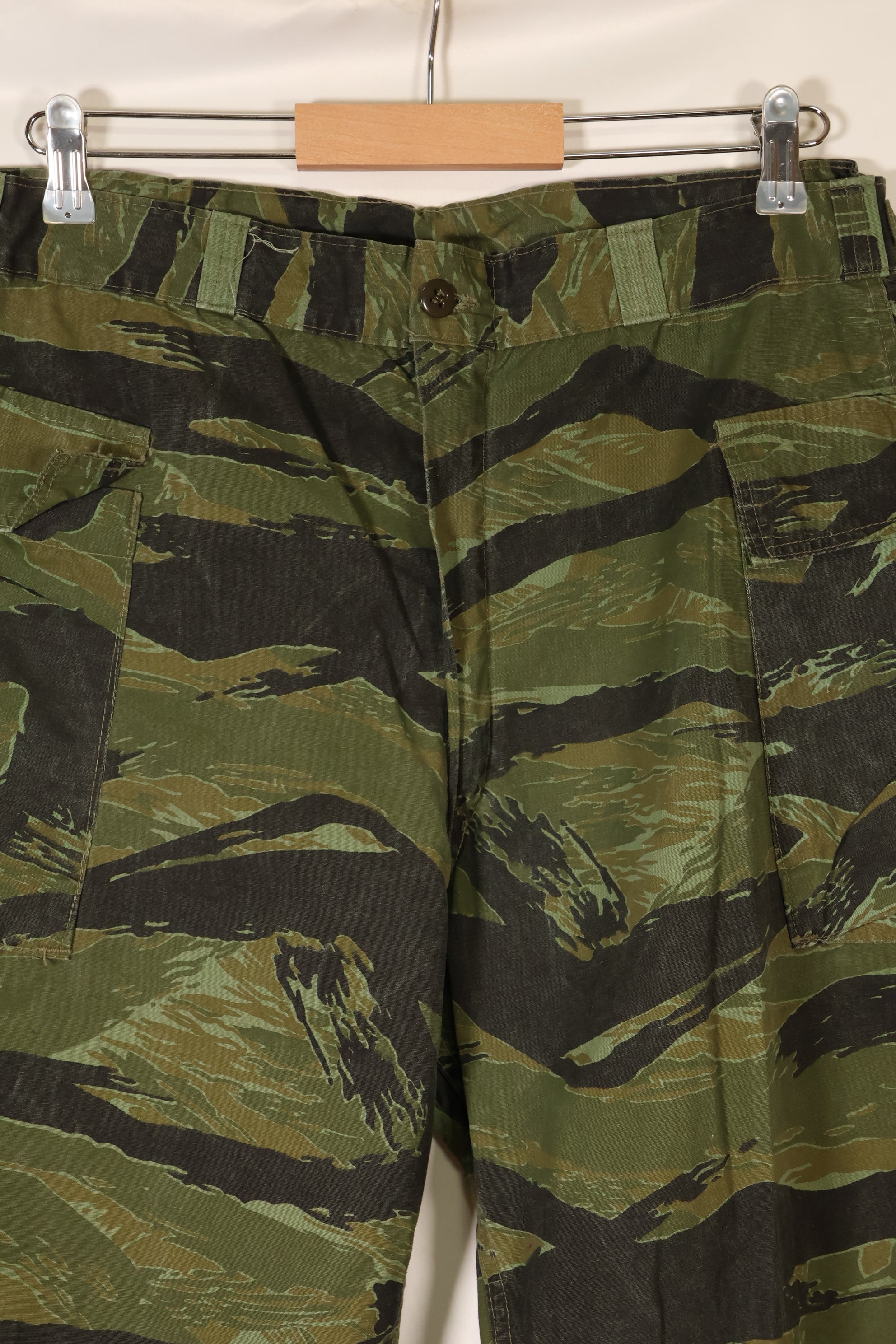 1960s VNMC Tiger Stripe Pattern Hunting Pants, Post-War Surplus Fabric, Used