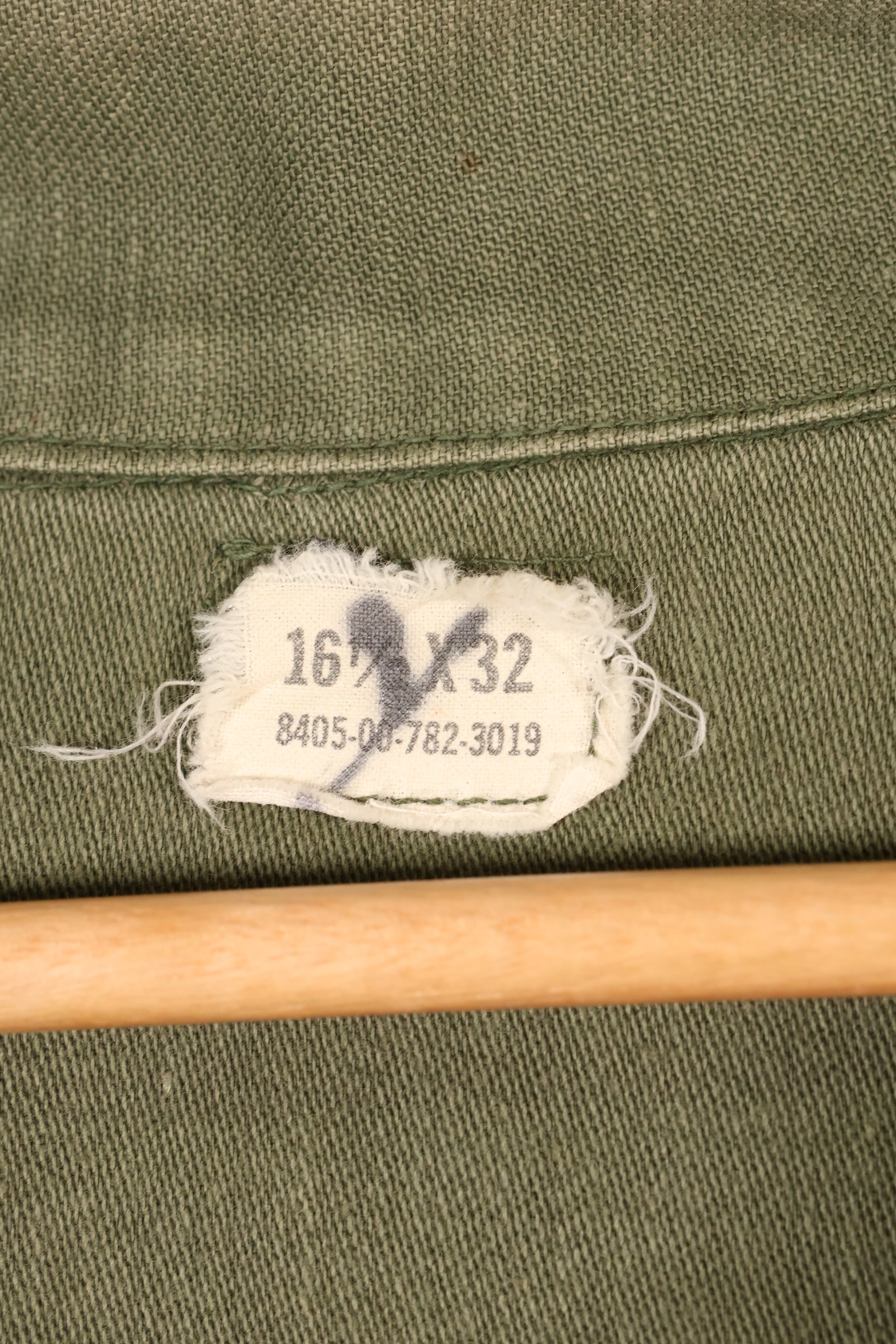 1975 Contract, 16 1/2 x 32, OG-107, Utility Shirt, With Added Patch, Used
