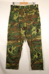 Late 1960s, Size 34–36, ERDL Leaf Camo, Non-Ripstop Fabric, Utility Cut Pants, Used