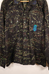 1970s Thai Border Patrol “Shadow Tiger” Locally Made Tiger-Stripe Shirt, Used, Grade A