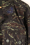 1970s Thai Border Patrol “Shadow Tiger” Locally Made Tiger-Stripe Shirt, Used, Grade A