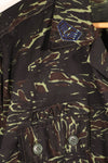 1970s Thai Border Patrol “Shadow Tiger” Locally Made Tiger-Stripe Shirt, Used, Grade A