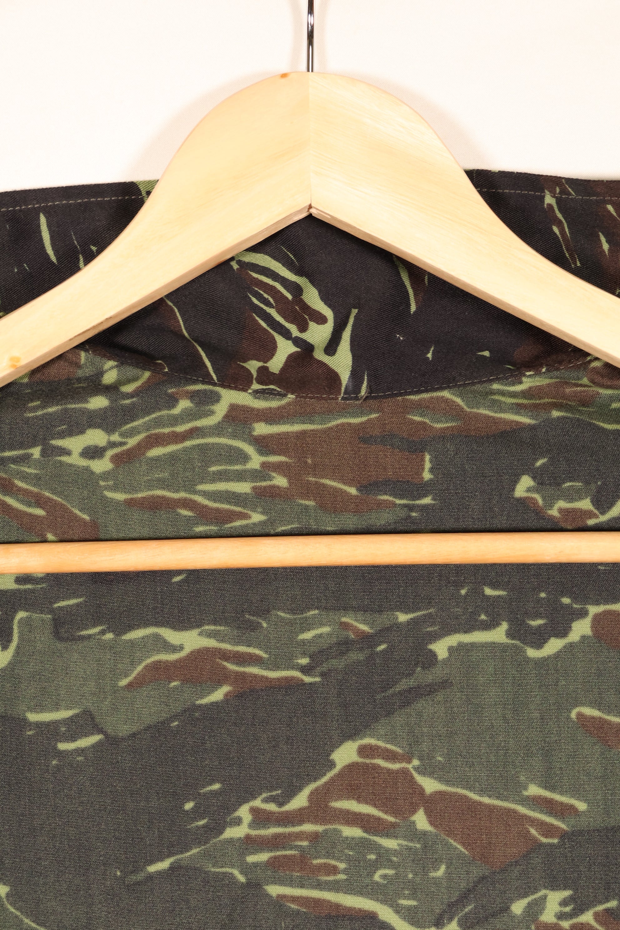 1970s Thai Border Patrol “Shadow Tiger” Locally Made Tiger-Stripe Shirt, Used, Grade A