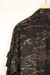 1970s Thai Border Patrol “Shadow Tiger” Locally Made Tiger-Stripe Shirt, Used, Grade A