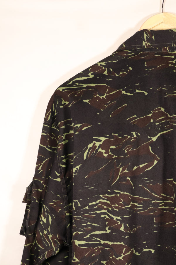 1970s Thai Border Patrol “Shadow Tiger” Locally Made Tiger-Stripe Shirt, Used, Grade A