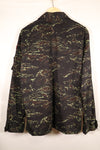 1970s Thai Border Guard "Shadow Tiger" Locally Made Tiger-Striped Shirt, Used, Size B