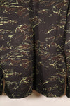 1970s Thai Border Guard "Shadow Tiger" Locally Made Tiger-Striped Shirt, Used, Size B