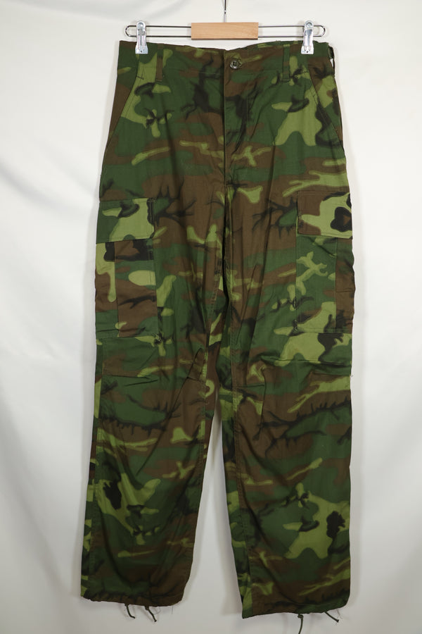 Estimated 1967 Deadstock Poplin Fabric ERDL Jungle Fatigue Pants S-L