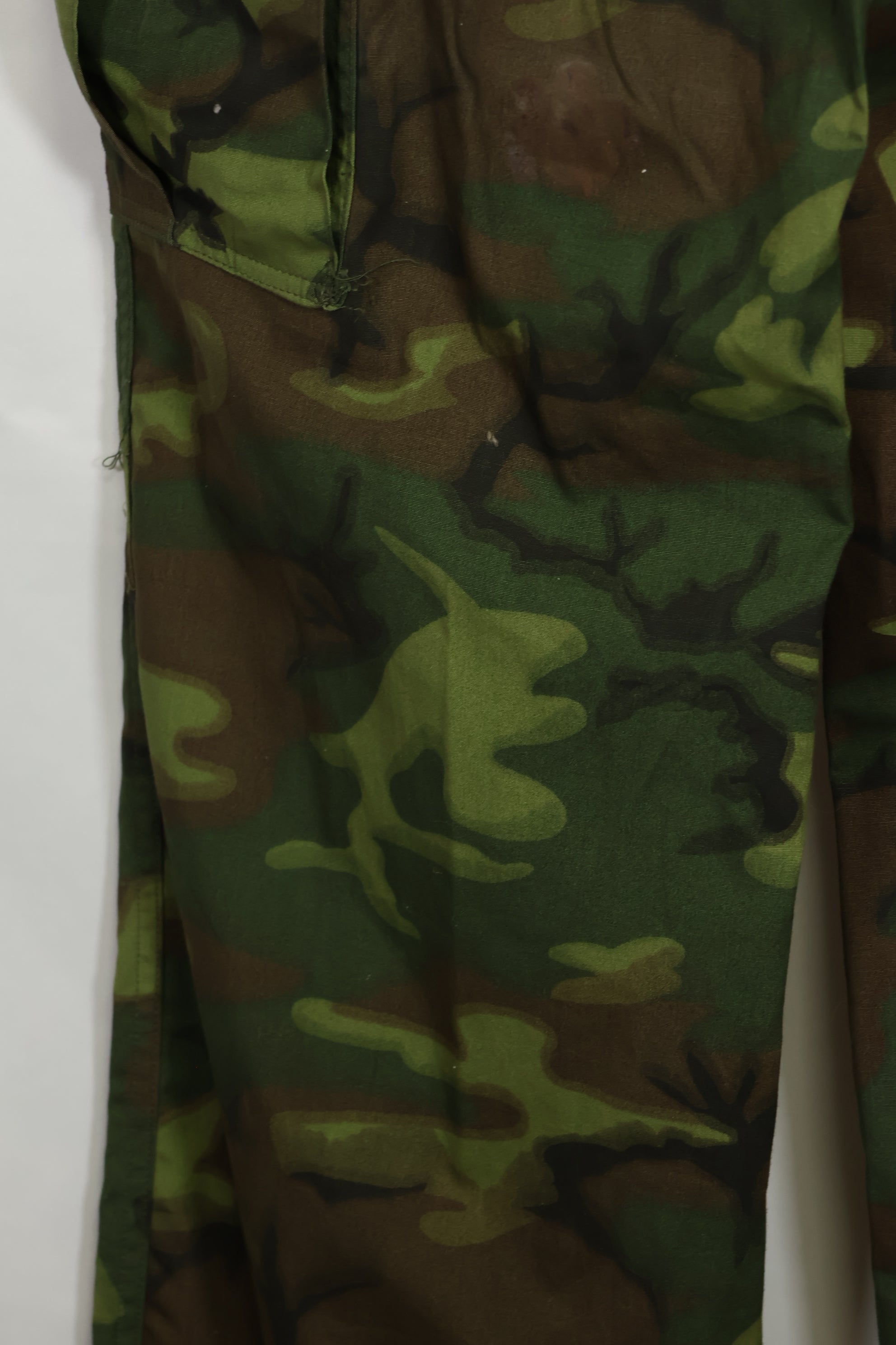 Estimated 1967 Deadstock Poplin Fabric ERDL Jungle Fatigue Pants S-L