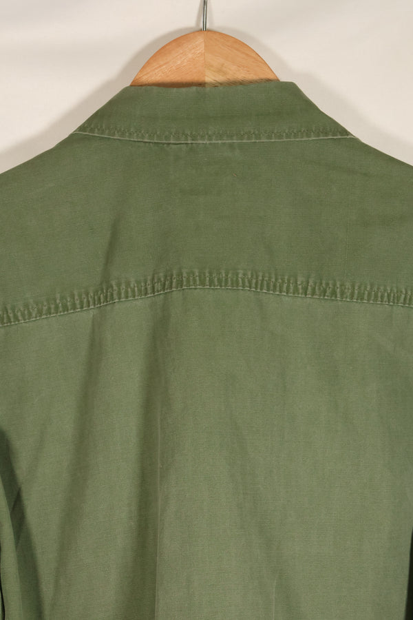 Circa 1967 | S-L | Green Beret | 3rd Model Jungle Fatigue Jacket | Faded | Used