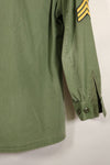 Circa 1967 | S-L | Green Beret | 3rd Model Jungle Fatigue Jacket | Faded | Used