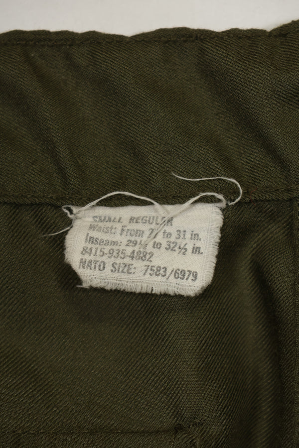 1971 Helicopter Pilot Flame Retardant Material Pants NOMEX S-R Used