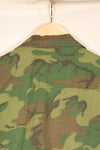 1969 Contract, S-S, ERDL Green Leaf Camo, Jungle Fatigue Jacket, Short-Sleeve Custom, Used