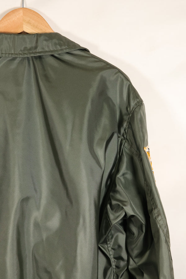 1981 Contract, LARGE, U.S. Navy, CWU-36P Flight Jacket, With Patches, Like-New Condition