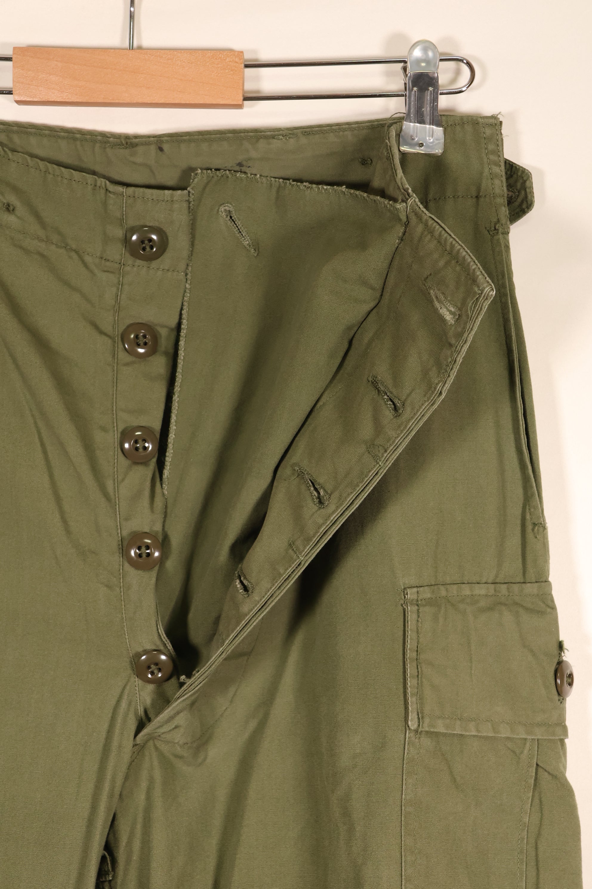 1964 Contract, S-R, U.S. Army, 1st Model Jungle Fatigue Pants, Good Condition, Used